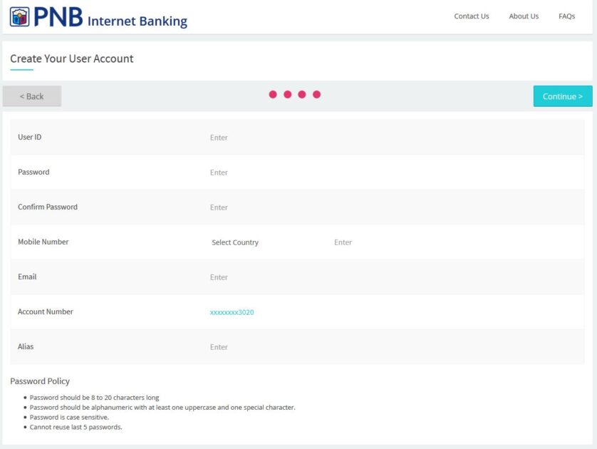 PNB-Internet-Banking-Login-5-Create-Your-User-Account