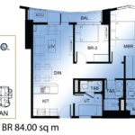 ミ カーサの２ベッドルーム84.00sqm